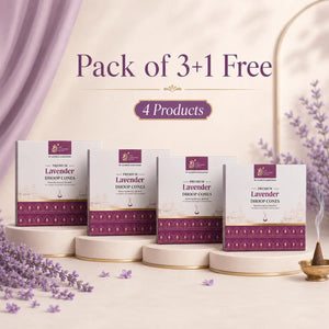 Premium Lavender Dhoop Cones