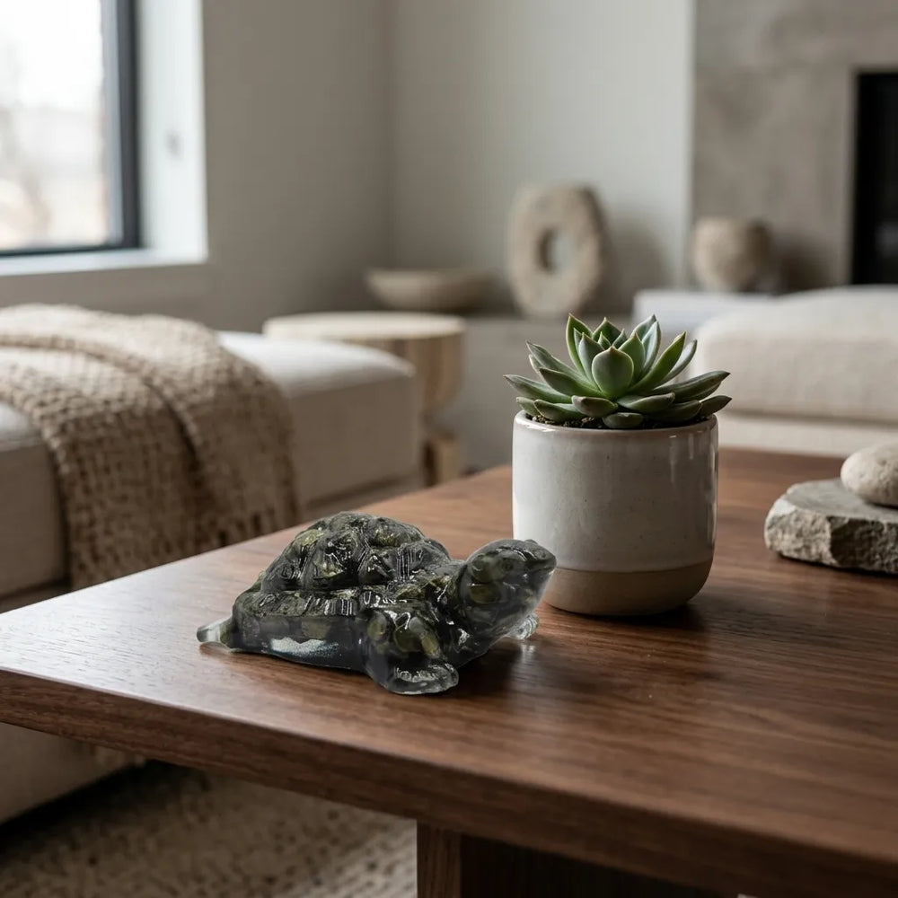 Pyrite Tortoise Statue – Vastu Tortoise for Home and Office