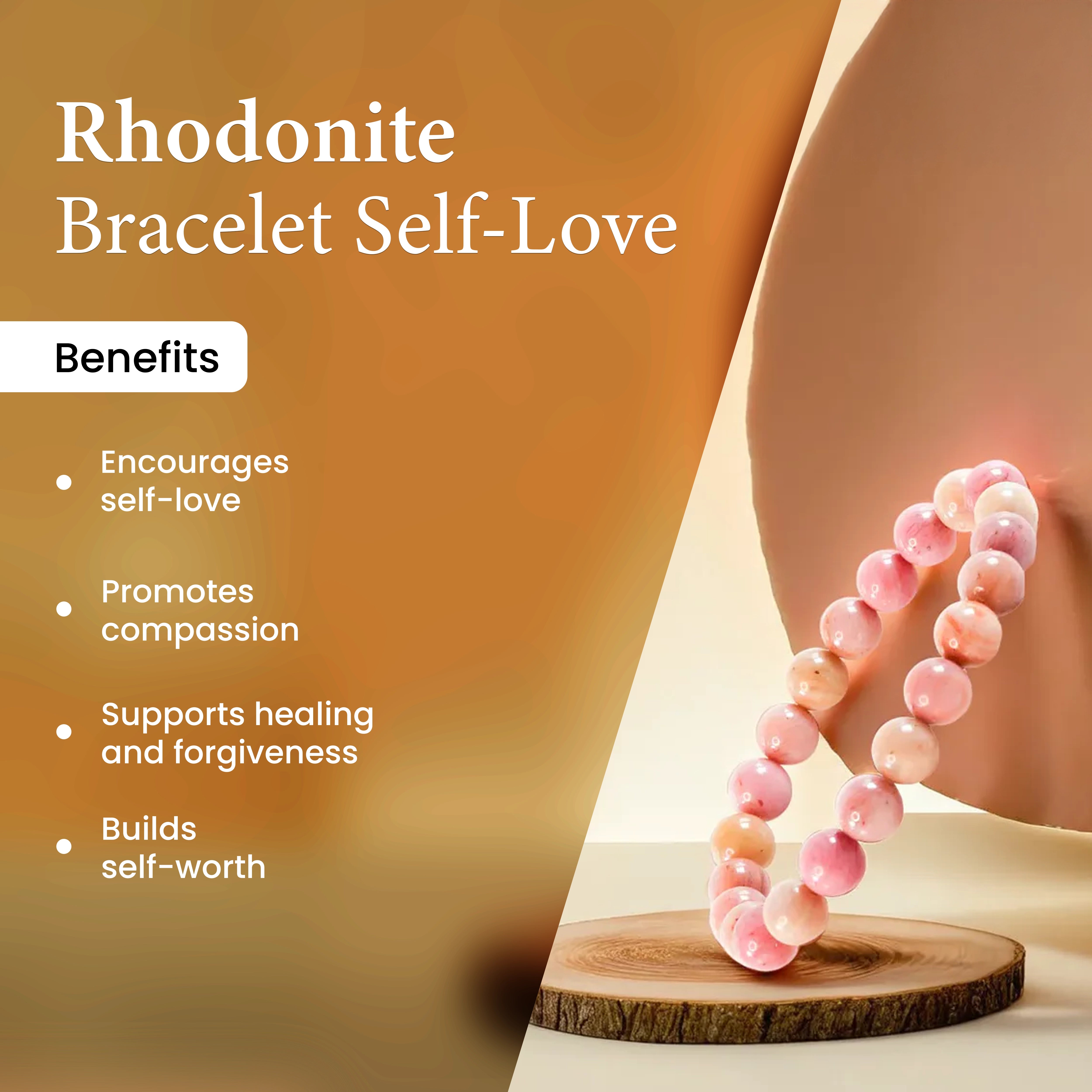 Pink Rhodonite Bracelet