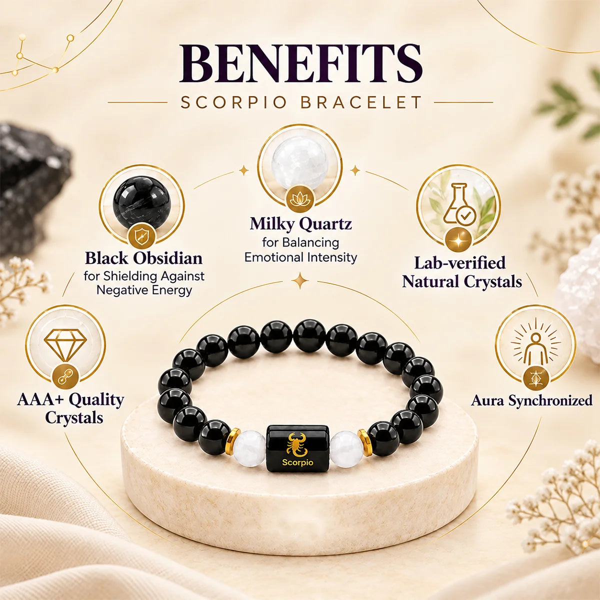 Scorpio (Vrishchik) Rashi Bracelet