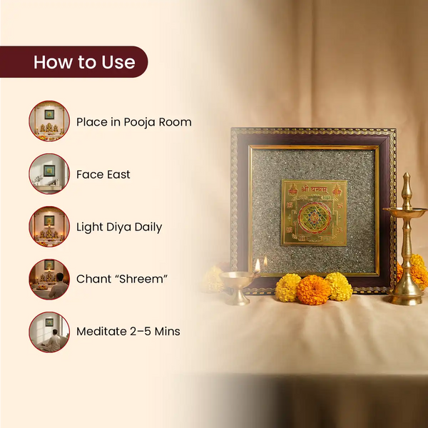 shree yantra frame, sri yantra frame, king of yantras, prosperity yantra frame, wealth attraction yantra, sacred geometry yantra, vastu yantra for home and office, manifestation yantra frame, shree yantra by acharya lavbhushan, how to use 