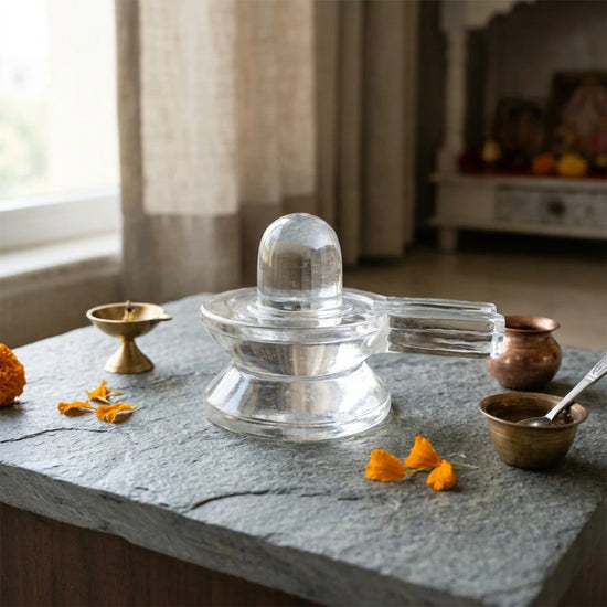 sphatik shivling, crystal shivling quartz, original sphatik shivling, shivling for meditation, shiva puja crystal shivling, vastu shivling crystal, spiritual clarity shivling, shivling for home temple, sphatik shivling by acharya lavbhushan
