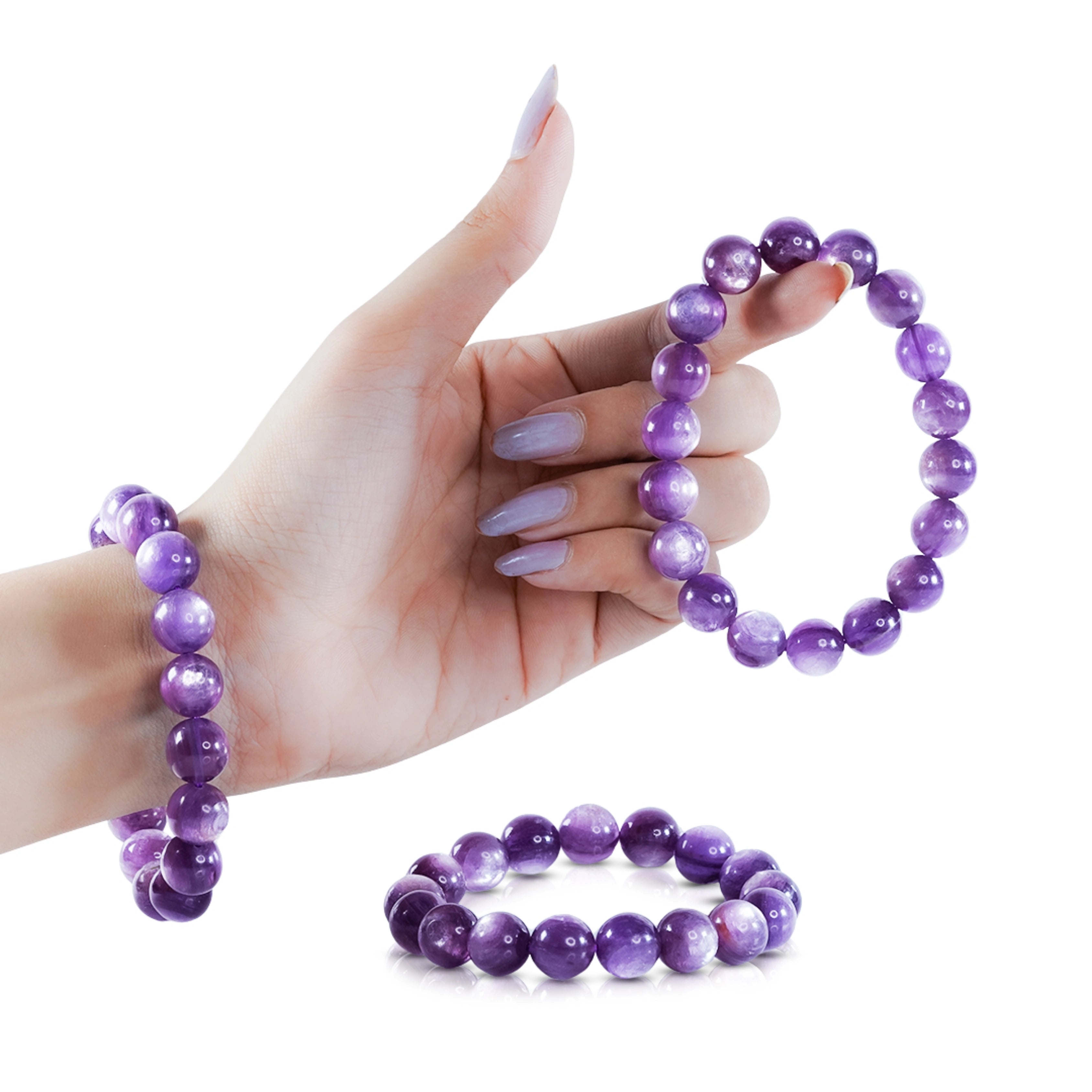 Bracelet for Peaceful Mind –Star Purple Lepidolite