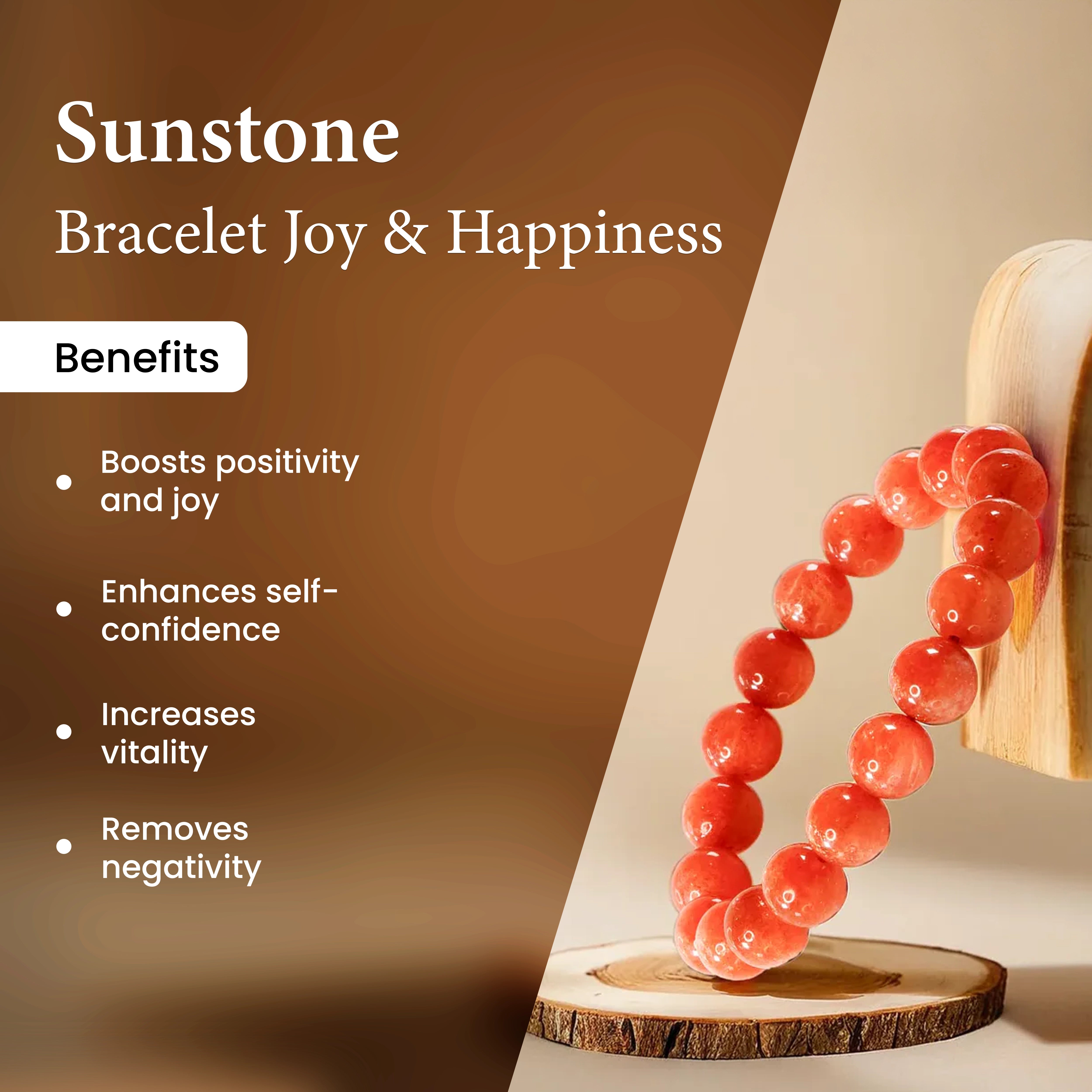 Natural Sunstone Bracelet