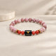 Taurus (Vrishabh) Rashi Bracelet – Natural Sunstone & Carnelian Beads