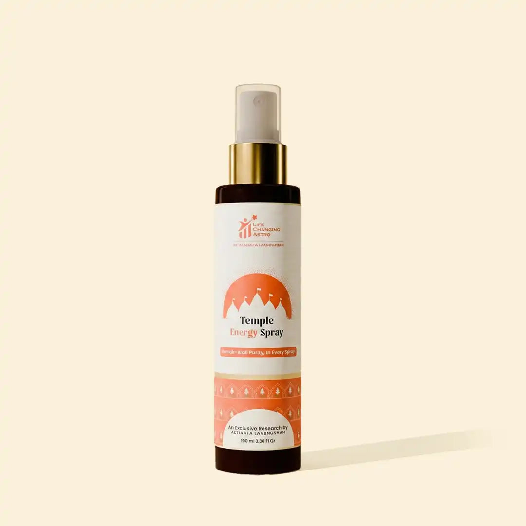 temple energy spray acharya lavbhushan, pooja room energy cleanse, mandir purification spray, gangajal spiritual spray, sacred space purification, negative energy cleanse, pooja preparation spray, spiritual calm energy