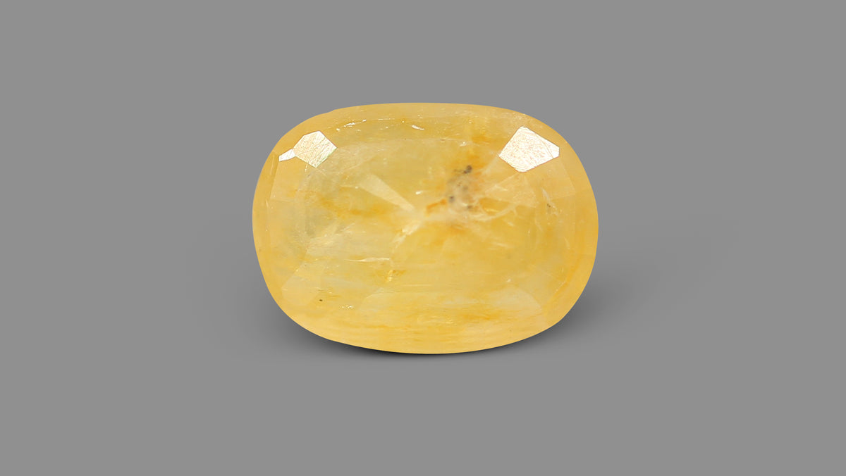 Natural Yellow Sapphire (Pukhraj) 6.38 Carats
