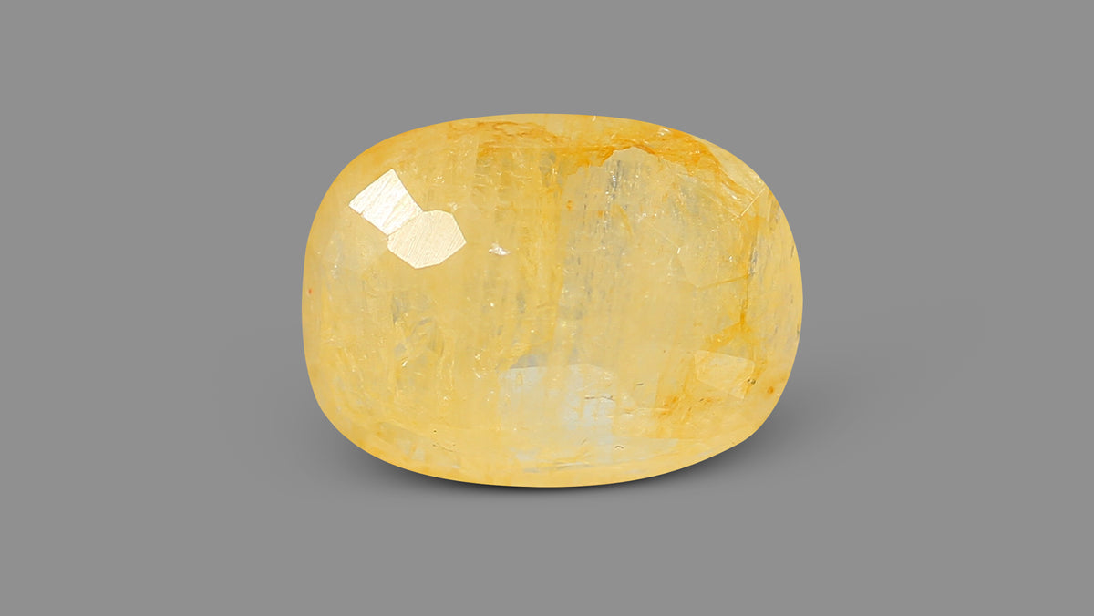 Natural Yellow Sapphire (Pukhraj) 6.58 Carats
