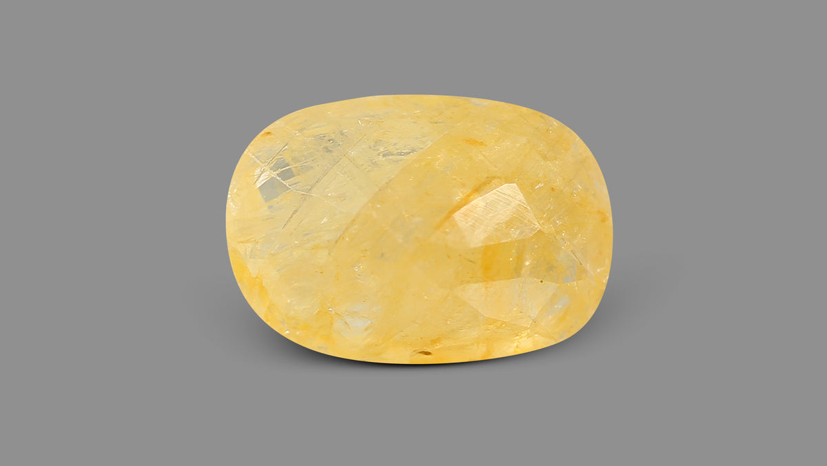 Natural Yellow Sapphire (Pukhraj) 6.78 Carats