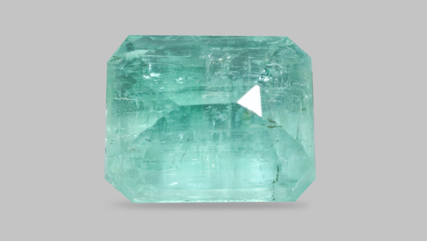 Minor Oil Natural Afganistan Emerald (Panna) 9.18 Carats - Media 2
