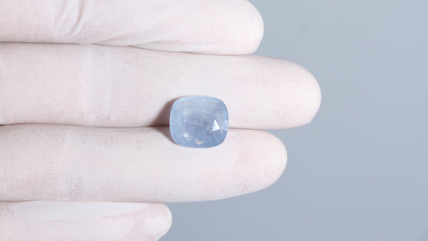 Natural Blue Sapphire (Neelam) 9.44 Carats - Media 4