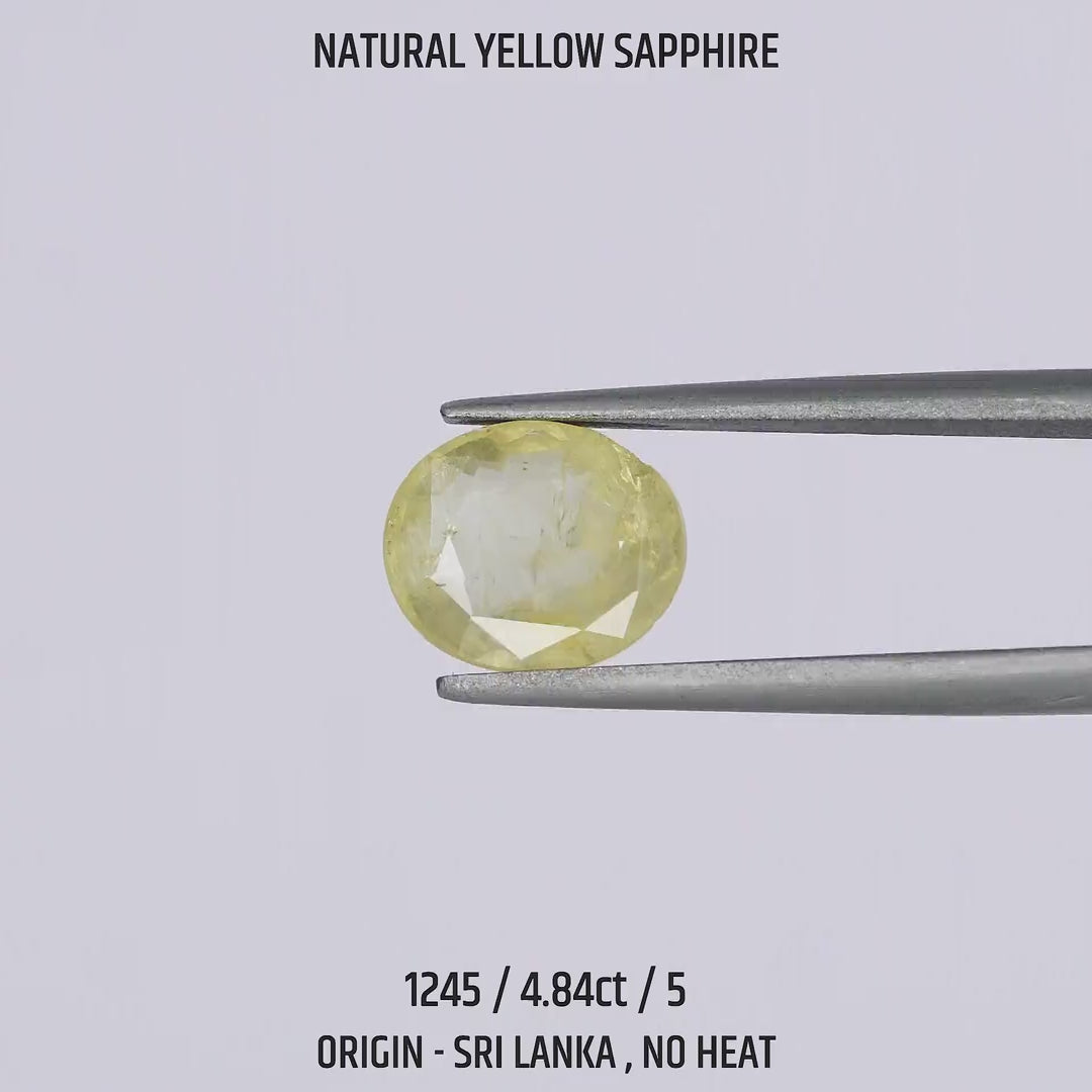 Yellow Sapphire - 1245-4.84Ct-5