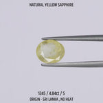 
                    
                      Load and play video in Gallery viewer, Yellow Sapphire - 1245-4.84Ct-5
                    
                  