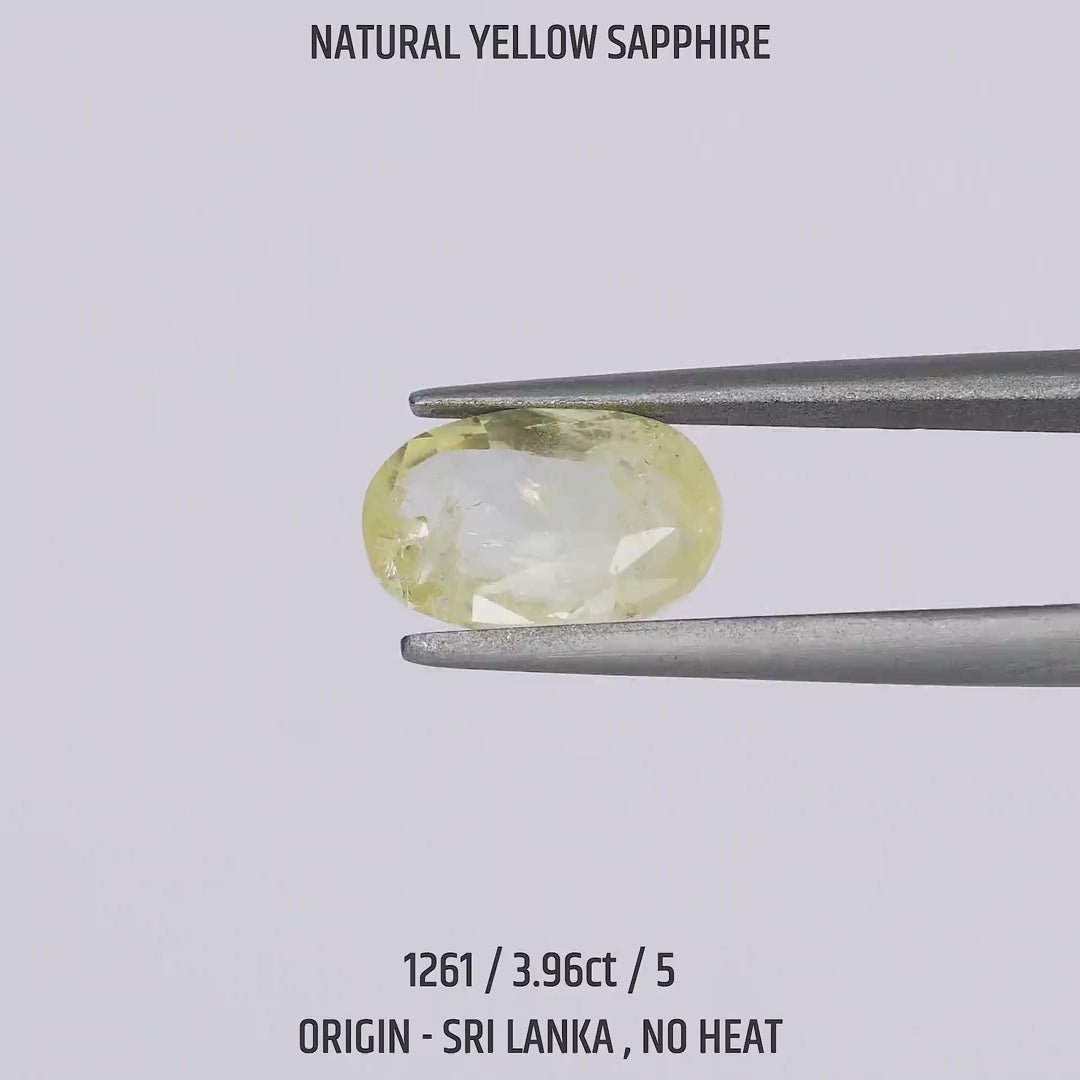 Yellow Sapphire - 1261-3.96Ct-5
