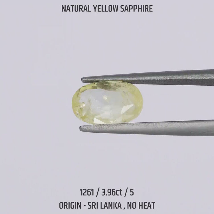 Yellow Sapphire - 1261-3.96Ct-5