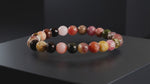 
                    
                      Load and play video in Gallery viewer, multi color tourmaline bracelet, natural tourmaline stone bracelet, protection bracelet, emotional balance gemstone bracelet, grounding crystal jewelry, daily wear gemstone bracelet, mindfulness stone bracelet, spiritual bracelet by acharya lavbhushan
                    
                  