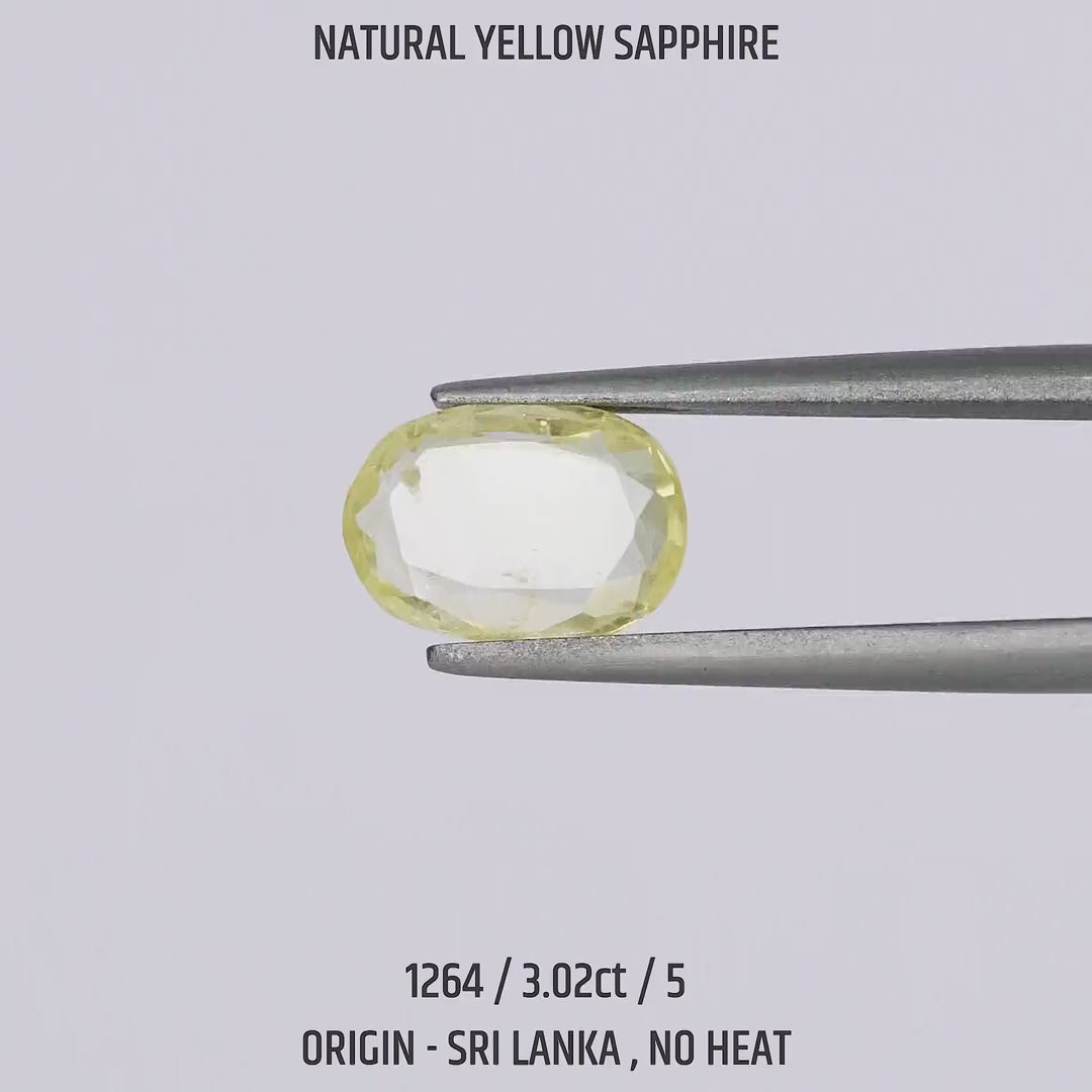 Yellow Sapphire - 1264-3.02Ct-5