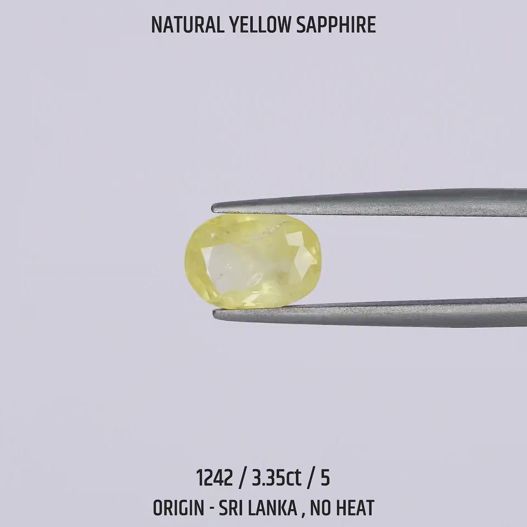 Yellow Sapphire - 1242-3.35Ct-5
