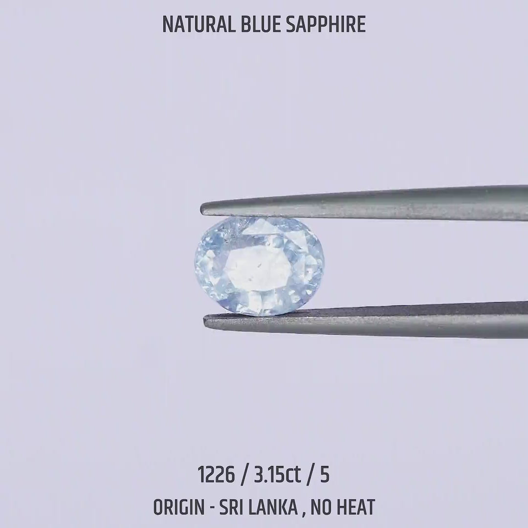 Blue Sapphire - 1226-3.15Ct-5