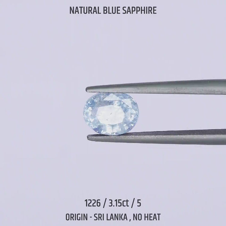 Blue Sapphire - 1226-3.15Ct-5