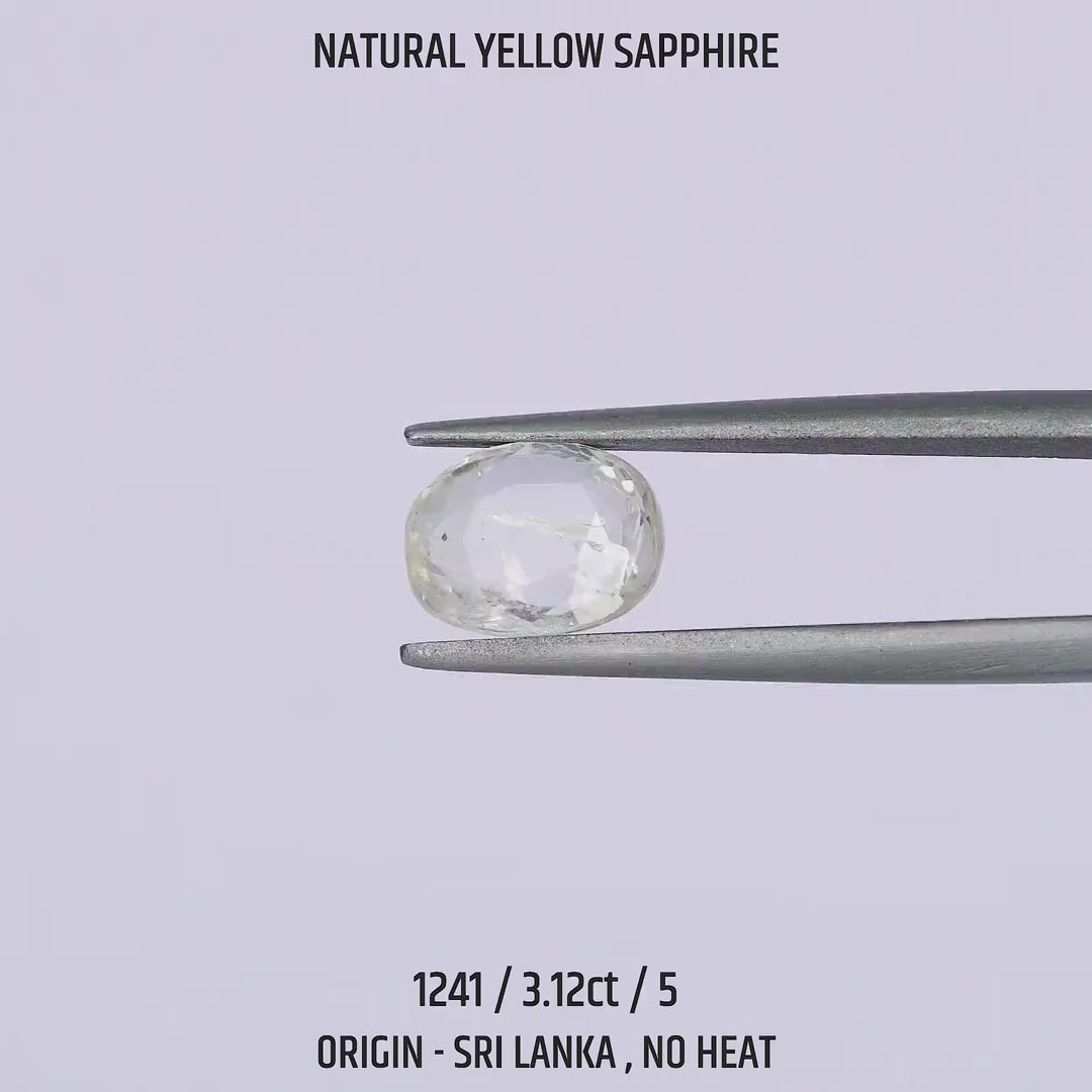 Yellow Sapphire - 1241-3.12Ct-5