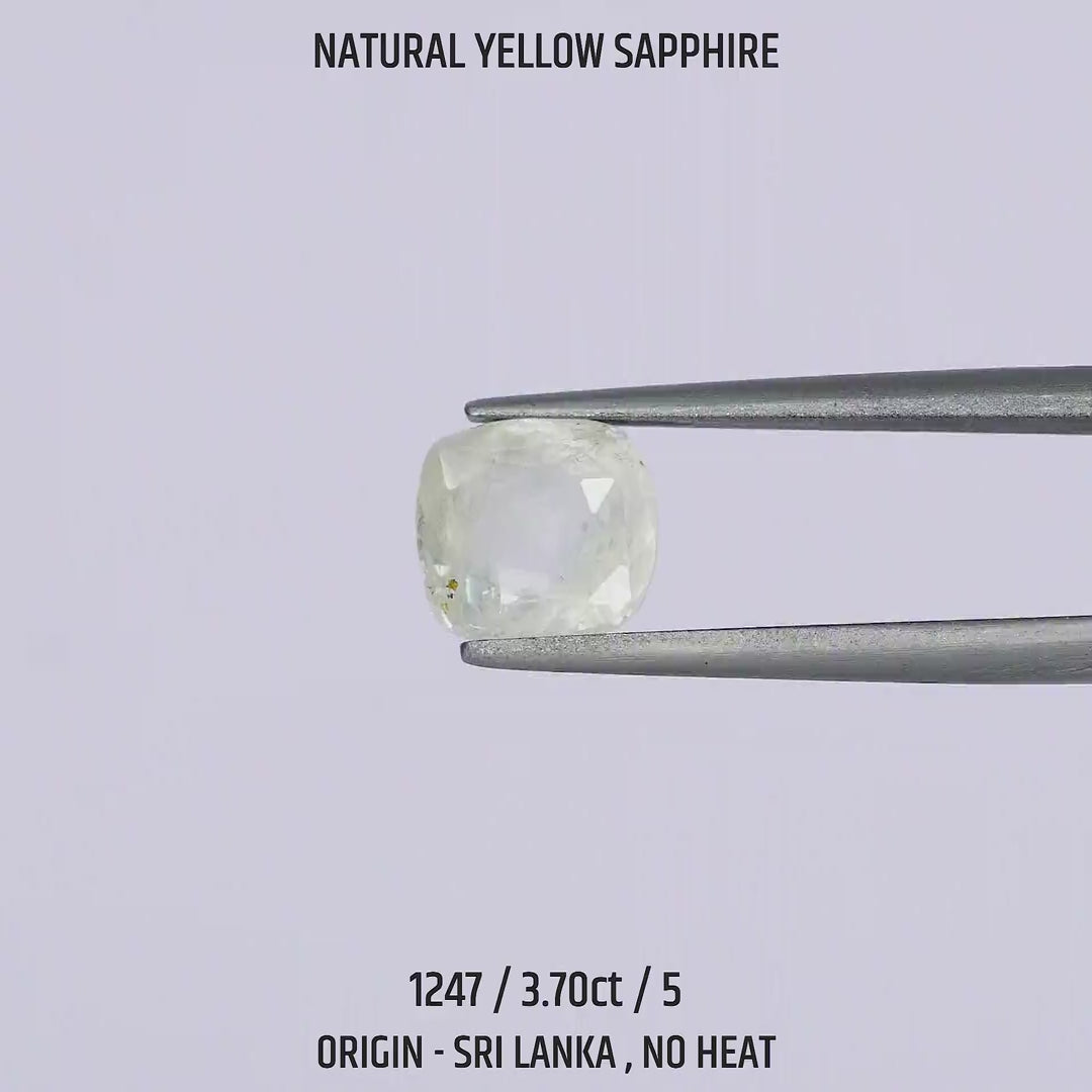 Yellow Sapphire - 1247-3.70Ct-5