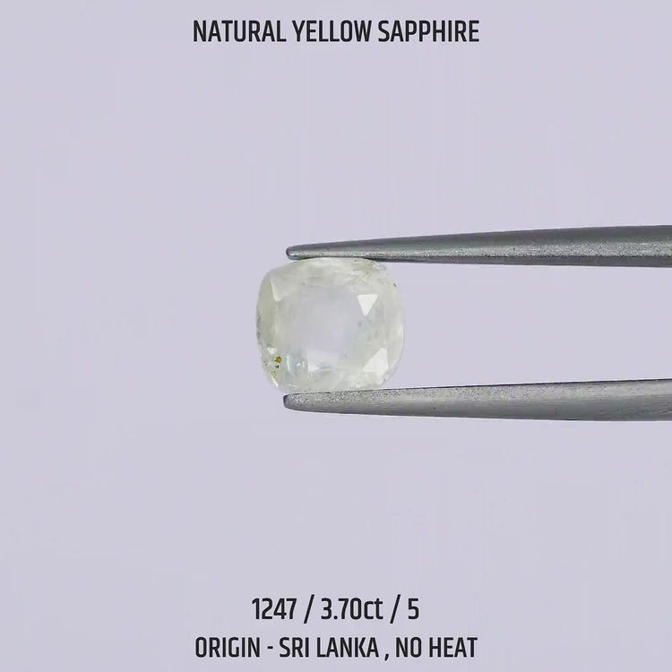 Yellow Sapphire - 1247-3.70Ct-5