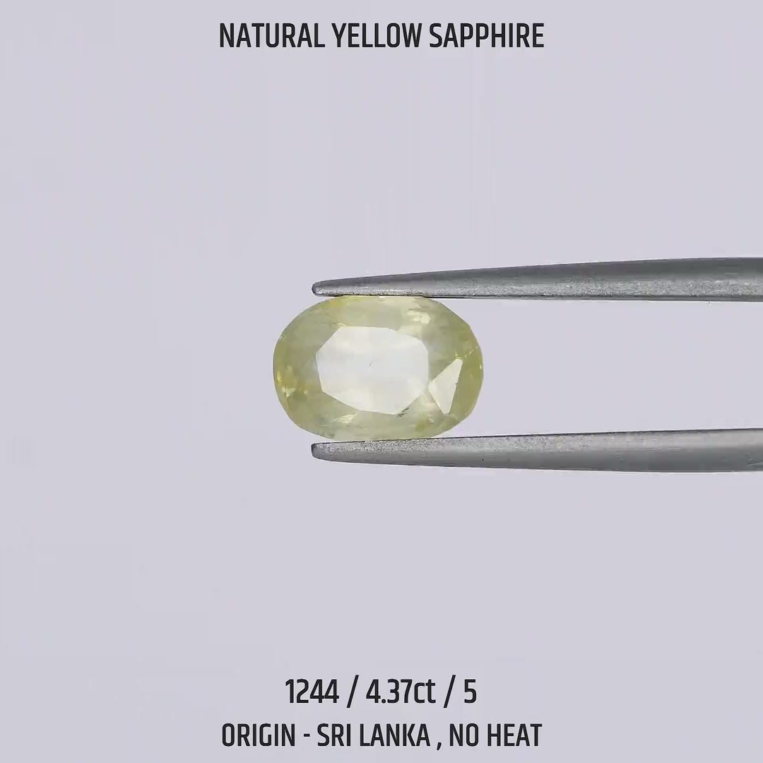 Yellow Sapphire - 1244-4.37Ct-5