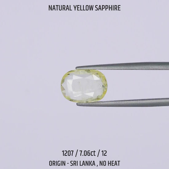 Yellow Sapphire - 1207-7.06Ct-12