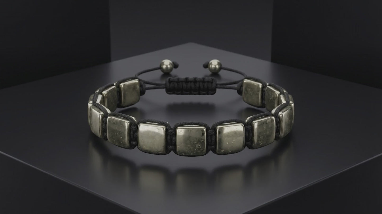 pyrite bracelet square Video
