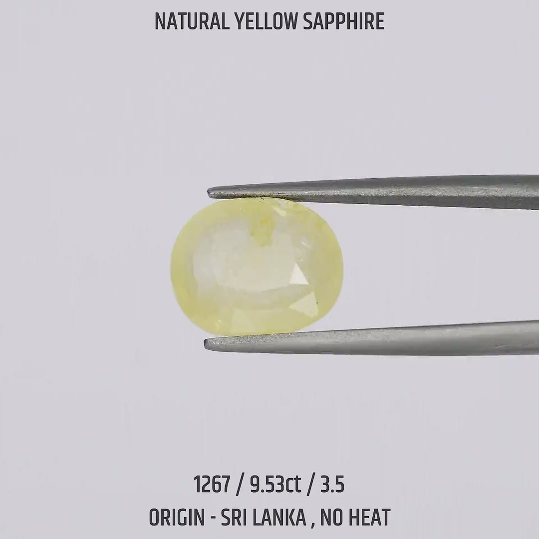 Yellow Sapphire - 1267-9.53Ct-3.5