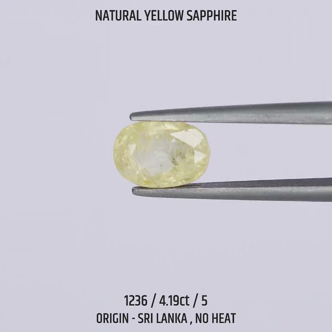 Yellow Sapphire - 1236-4.19Ct-5