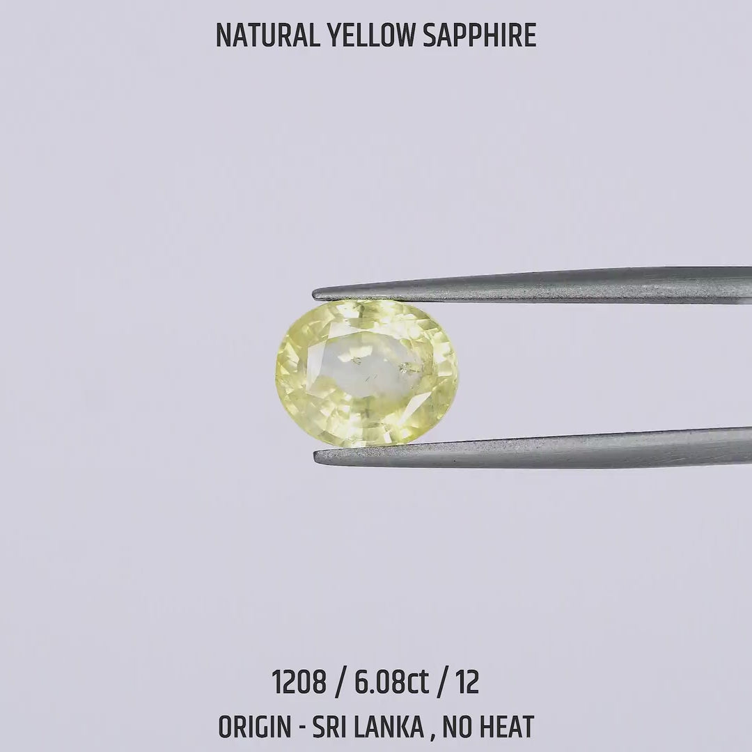 Yellow Sapphire - 1208-6.08Ct-12