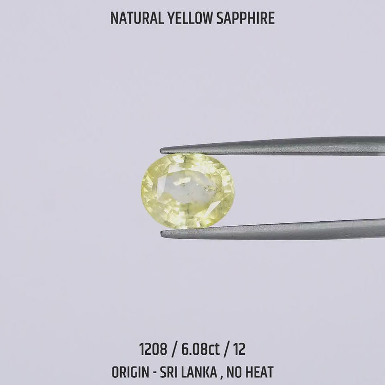 Yellow Sapphire - 1208-6.08Ct-12