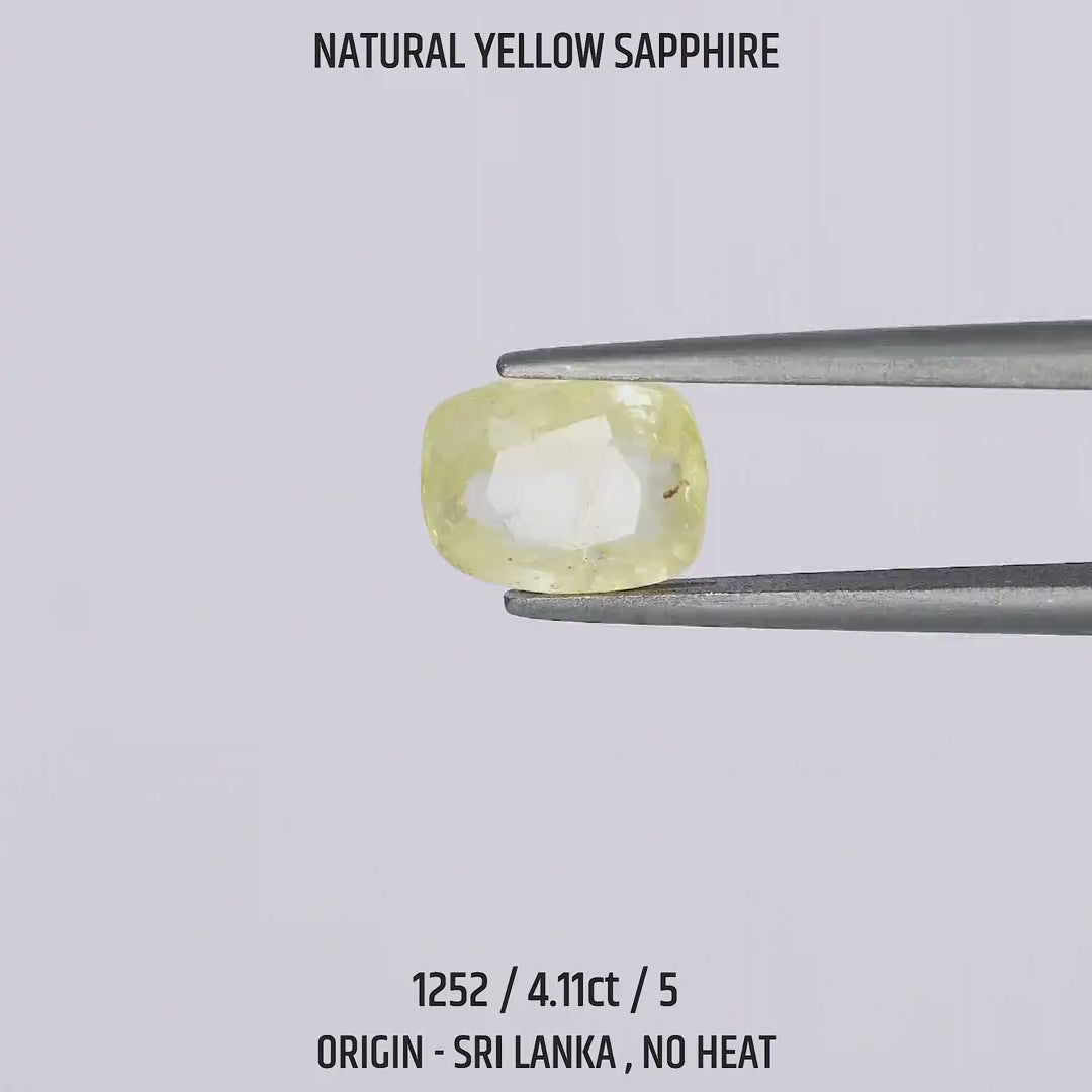 Yellow Sapphire - 1252-4.11Ct-5