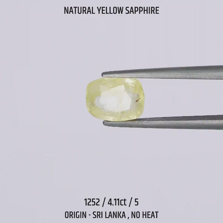 Yellow Sapphire - 1252-4.11Ct-5