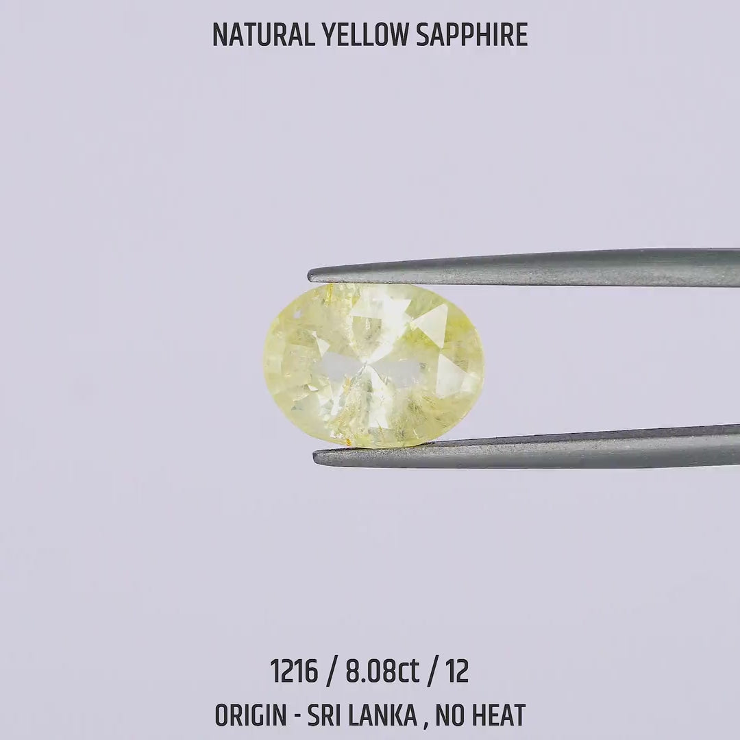 Yellow Sapphire - 1216-8.08Ct-12