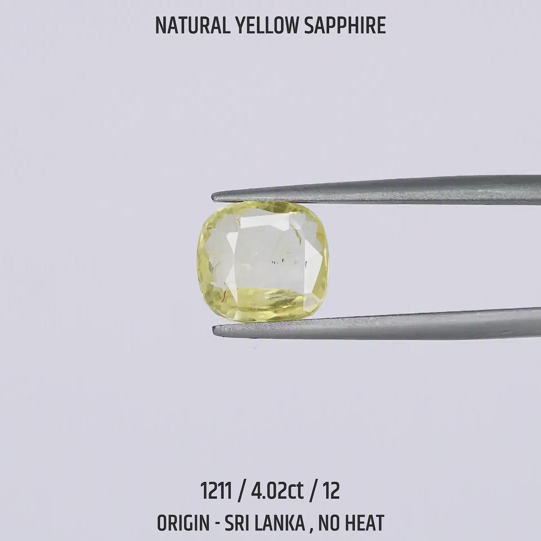 Yellow Sapphire - 1211-4.02Ct-12