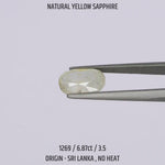 
                    
                      Load and play video in Gallery viewer, Yellow Sapphire - 1269-6.87Ct-3.5
                    
                  
