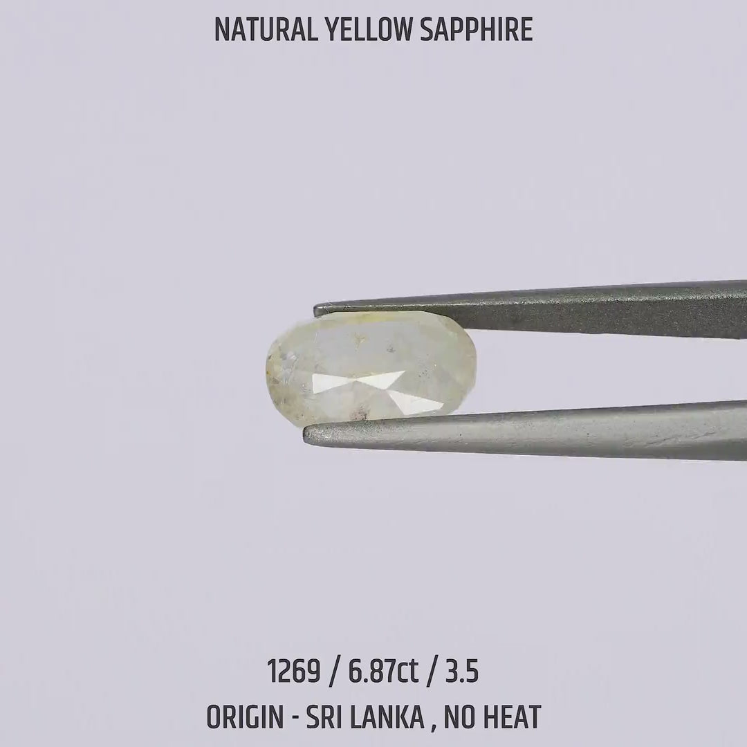 Yellow Sapphire - 1269-6.87Ct-3.5