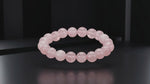 
                    
                      Load and play video in Gallery viewer, rose quartz bracelet, natural rose quartz stone bracelet, love self-compassion bracelet, emotional balance gemstone bracelet, grounding crystal jewelry, daily wear gemstone bracelet, mindfulness stone bracelet, spiritual bracelet by acharya lavbhushan
                    
                  