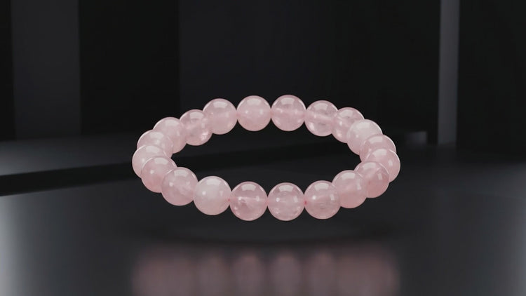rose quartz bracelet, natural rose quartz stone bracelet, love self-compassion bracelet, emotional balance gemstone bracelet, grounding crystal jewelry, daily wear gemstone bracelet, mindfulness stone bracelet, spiritual bracelet by acharya lavbhushan