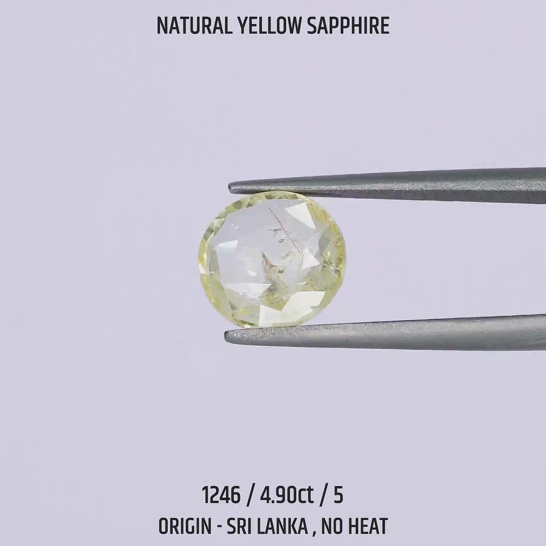 Yellow Sapphire - 1246-4.90Ct-5