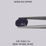 
                    
                      Load and play video in Gallery viewer, Blue Sapphire - 1270-10.45Ct-3.5
                    
                  