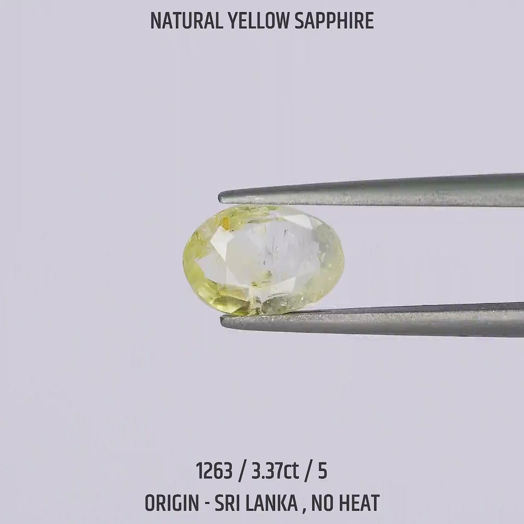Yellow Sapphire - 1263-3.37Ct-5