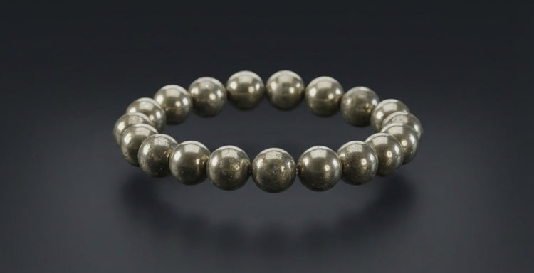Natural Pyrite Stone Bracelet for prosperity by Acharya Lavbhushan
