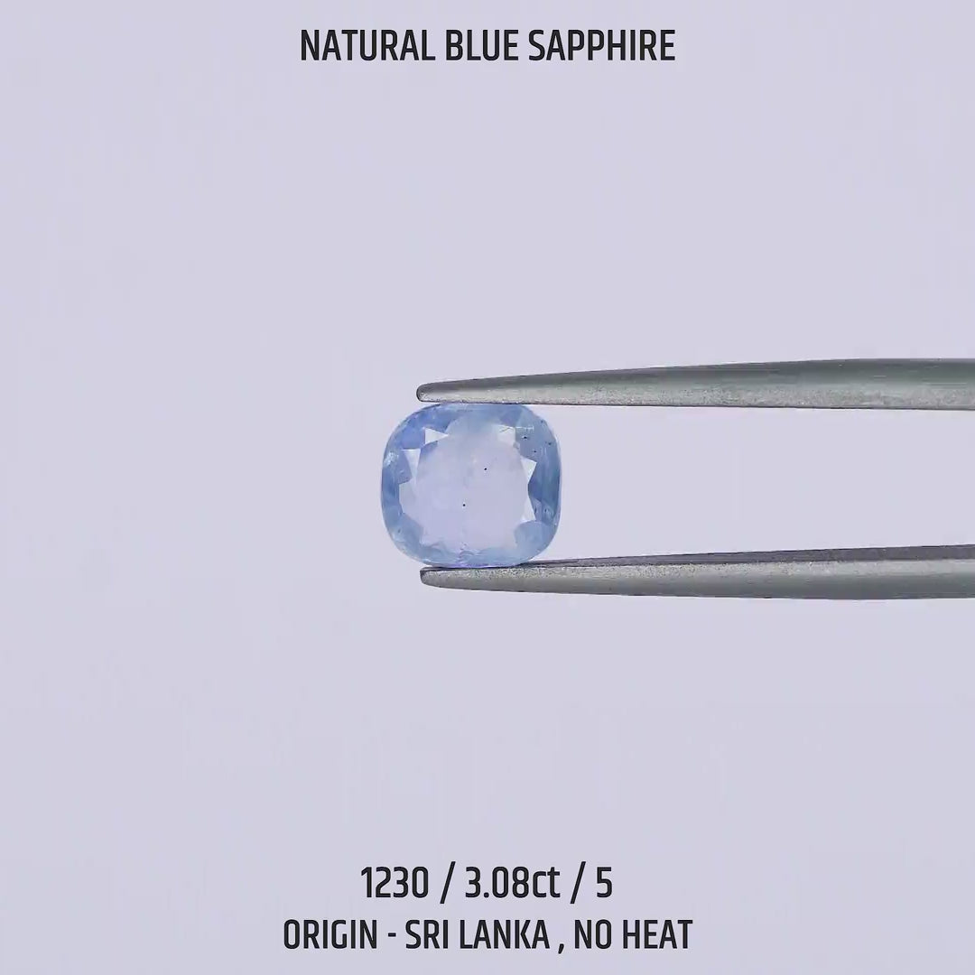 Blue Sapphire - 1230-3.08Ct-5