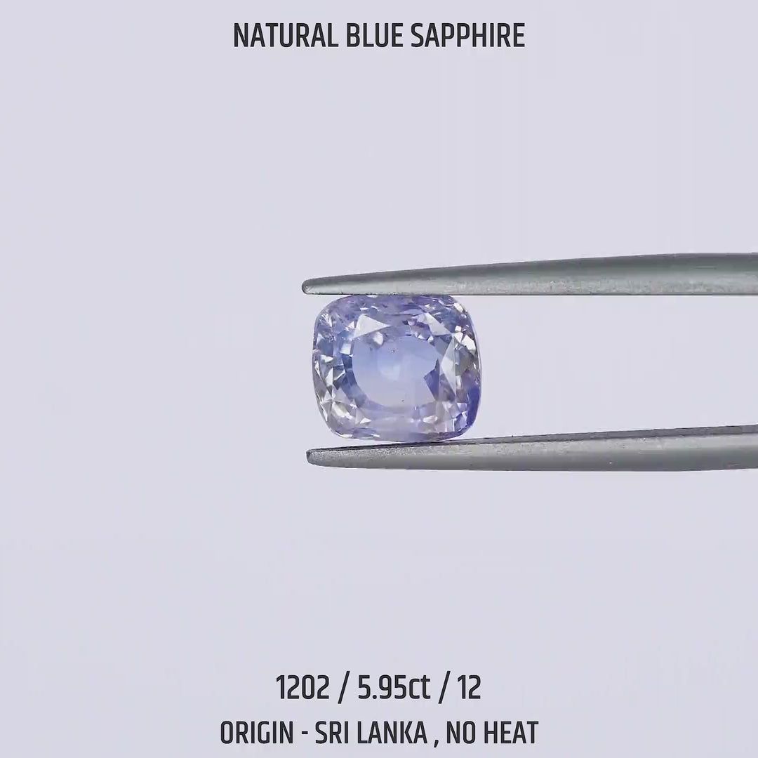 Blue Sapphire - 1202-5.95Ct-12