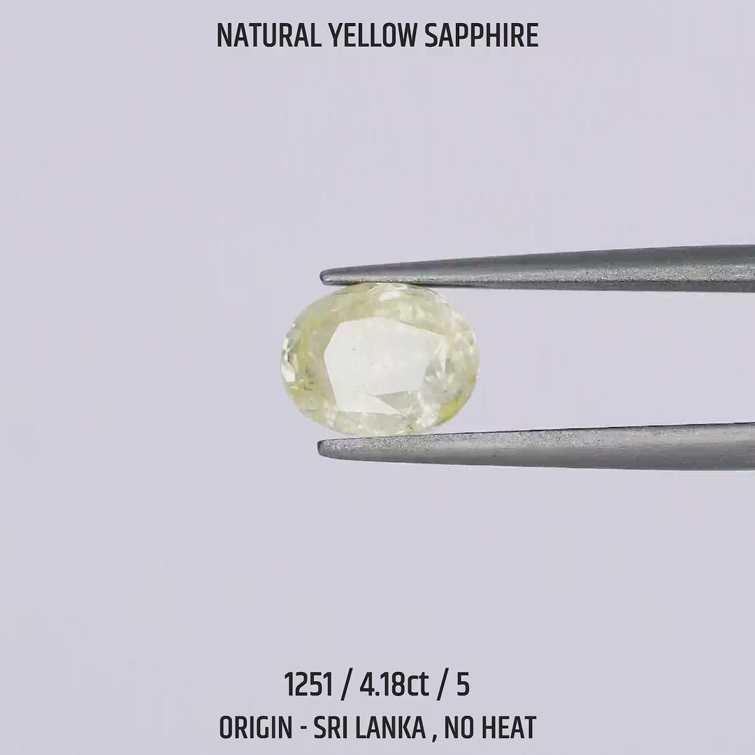 Yellow Sapphire - 1251-4.18Ct-5