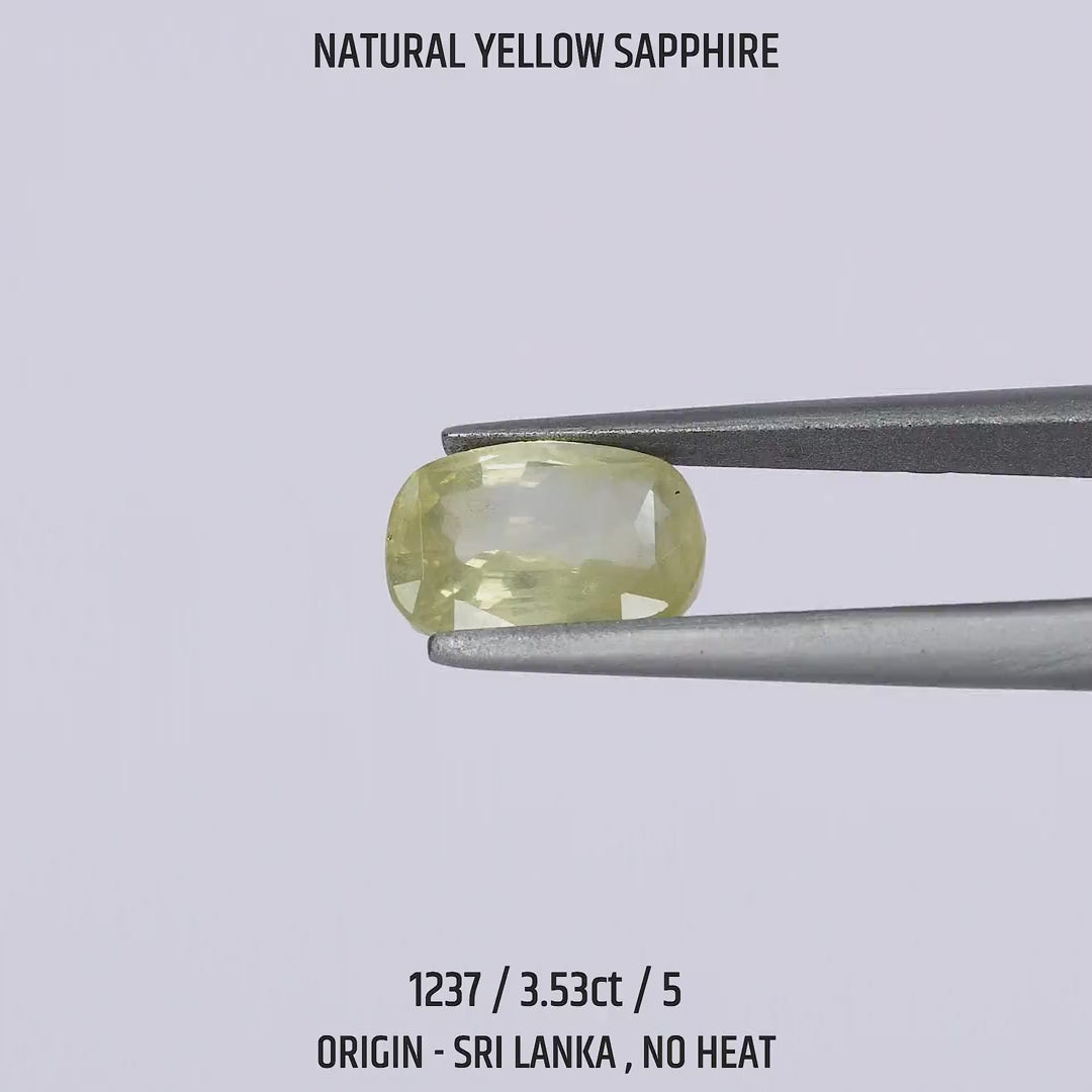 Yellow Sapphire - 1237-3.53Ct-5